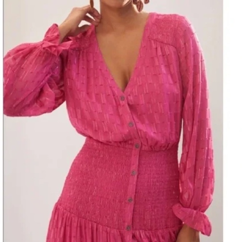 Anthropologie Smocked Maxi Dress size M in pristine condition - Picture 3 of 16